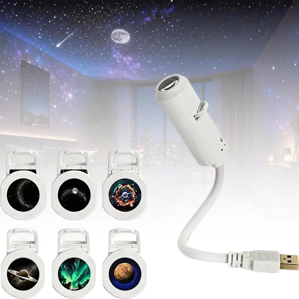 إضاءة سقف السيارة النجومية - بروجكتر المجرة 16 وضع USB